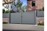 Vente de portails battants en aluminium lames pleines