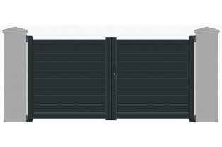 Commander un portail battant en aluminium occultant
