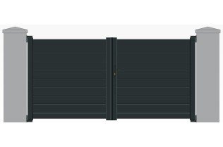 Commander un portail battant en aluminium occultant