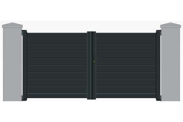Commander un portail battant en aluminium occultant