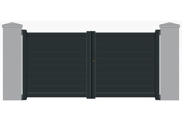Commander un portail battant en aluminium occultant