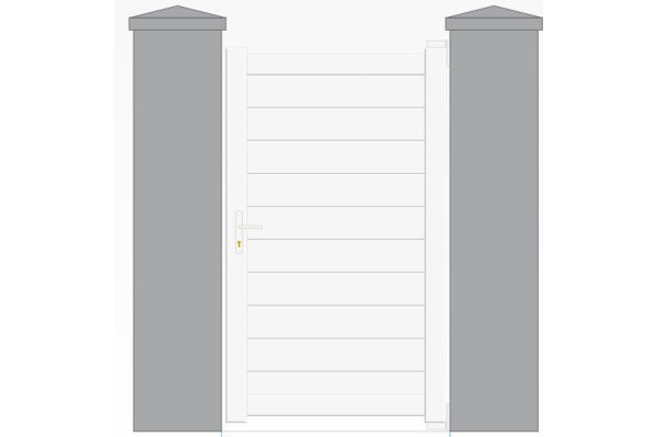 Vente en ligne de portillons en aluminium modernes