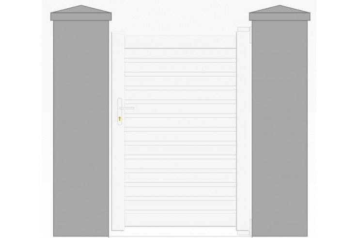 Acheter un portillon en aluminium blanc Acheter un portillon en aluminium blanc