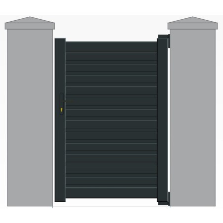 Vente en ligne d'un portillon en aluminium persienne