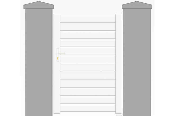 Achat d'un portillon en alu blanc