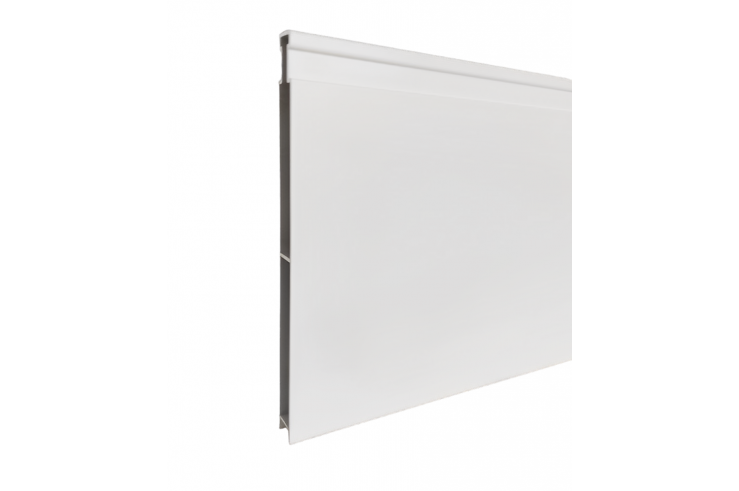 Lames pleines pour clôture en aluminium 21 cm blanches