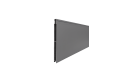 Lames pleines pour panneau de clôture en aluminium gris poussière 21 cm