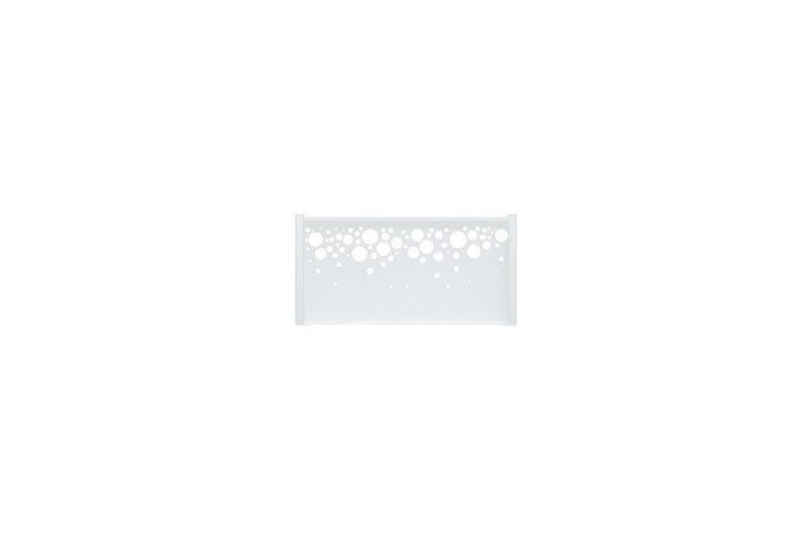 Acheter un panneau pour clôture en alu blanc motif bulle Acheter un panneau pour clôture en alu blanc motif bulle
