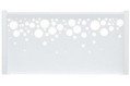 Acheter un panneau pour clôture en alu blanc motif bulle Acheter un panneau pour clôture en alu blanc motif bulle
