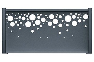 Acheter des panneaux pour clôture aluminium motif bulle