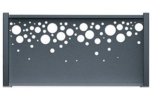 Acheter des panneaux pour clôture aluminium motif bulle