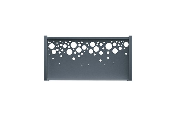 Acheter des panneaux pour clôture aluminium motif bulle