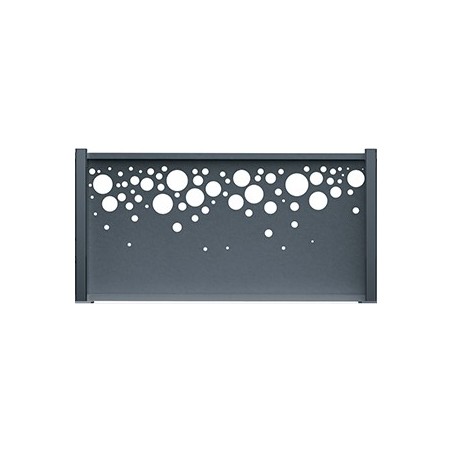 Acheter des panneaux pour clôture aluminium motif bulle