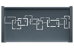 Commander un panneau pour clôture aluminium motif Labyrinthe