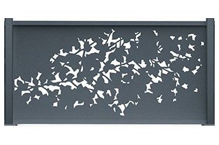 Commander un panneau de clôture aluminium motif floral