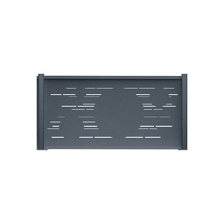 Achat d'un panneau de clôture aluminium motif graphique