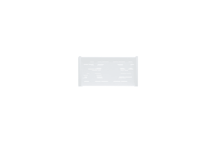 Panneau de clôture aluminium motif graphique blanc
