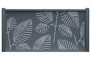 Où trouver un panneau de clôture aluminium décoratif motif fougère