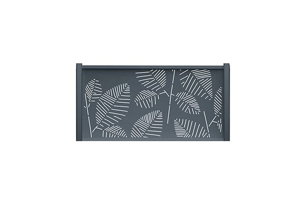 Où trouver un panneau de clôture aluminium décoratif motif fougère