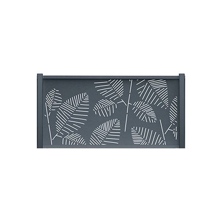 Où trouver un panneau de clôture aluminium décoratif motif fougère