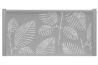 Panneau de clôture aluminium motif fougère gris poussière