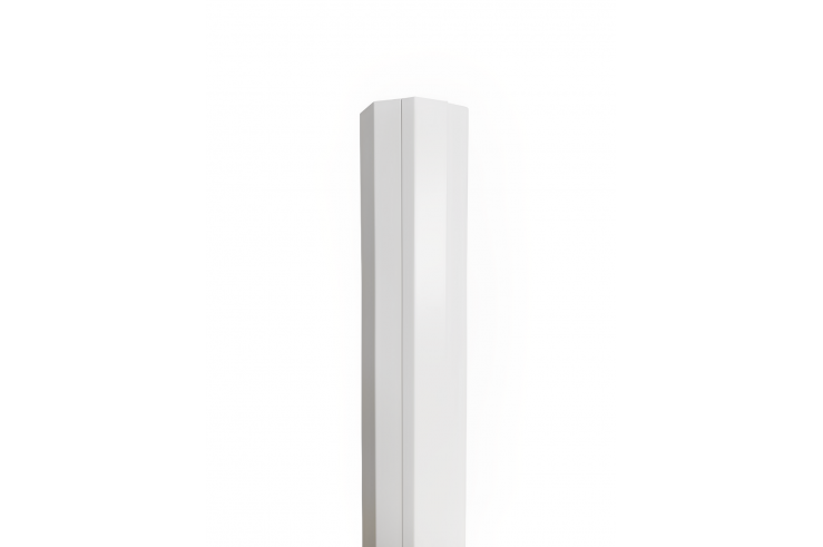 Pareclose de finition pour poteau de clôture aluminium blanche Pareclose de finition pour poteau de clôture aluminium blanche