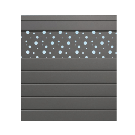Vente en ligne de lames décoratives pour clôture aluminium motif bulle