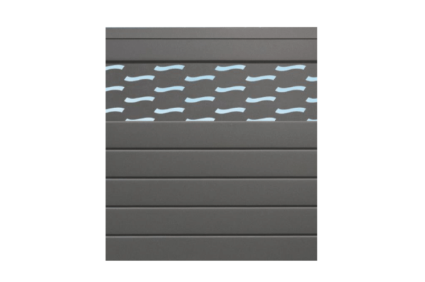 Acheter des lames décoratives pourb clôture aluminium motif ondulation