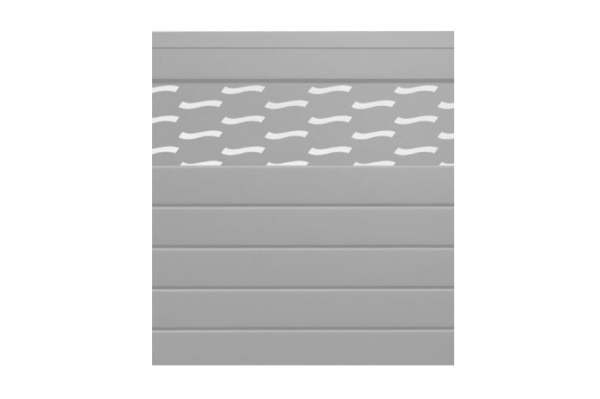 Achat d'une lame décorative pour clôture aluminium effet ondulation