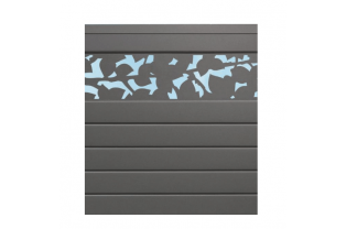 Vente en ligne de lames décor floral pour clôture en aluminium