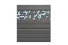 Vente en ligne de lames décor floral pour clôture en aluminium