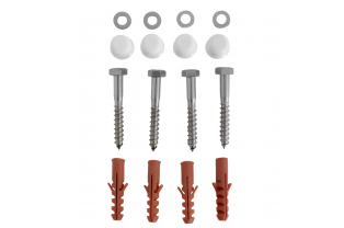 Accessoires de fixation pour platine de clôture alu
