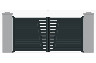 Portail battant aluminium...