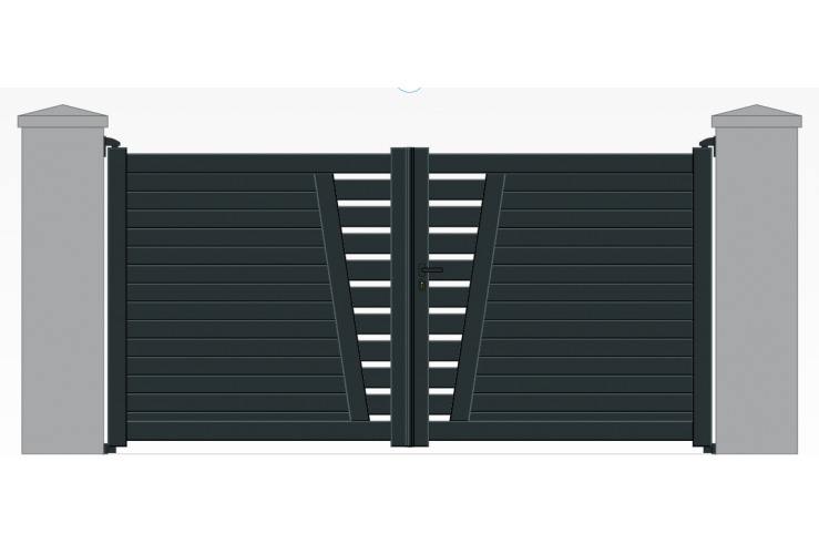 Portail battant aluminium...