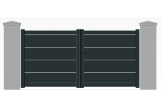 Portail battant aluminium...