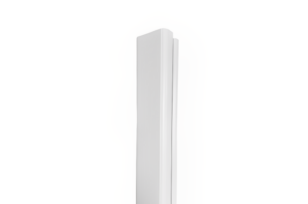 Poteau pour clôture aluminium lames 21 cm blanc