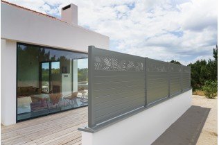 Achat d'une lame décor fougère pour clôture aluminium