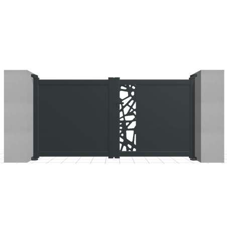 Portail battant aluminium...