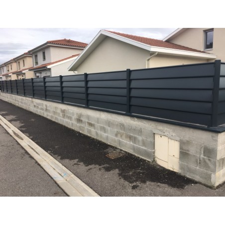 Vente en ligne de panneaux de clôture en aluminium grandes lames