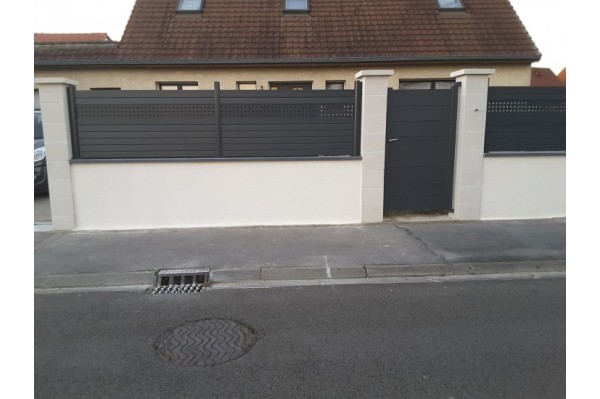 Acheter des lames décoratives pour clôture aluminium motif ellipse