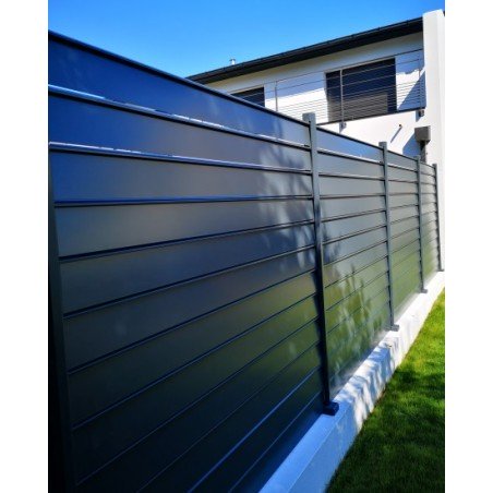 Vente de panneaux de clôture en aluminium ajourée avec entretoises simples