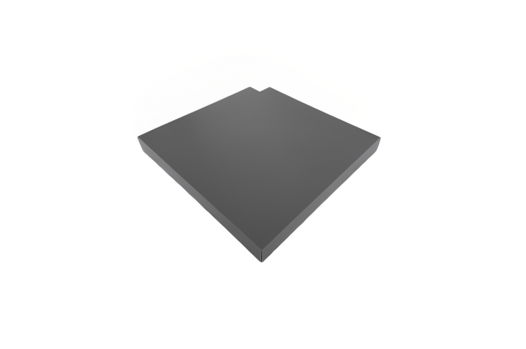 Achat d'une couvertine d'angle 90° avec support parpaing pour clôture aluminium Achat d'une couvertine d'angle 90° avec support parpaing pour clôture aluminium