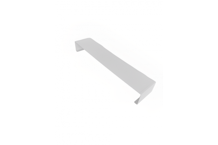 Eclisse de couvertine pour parpaing de clôture aluminium blanche Eclisse de couvertine pour parpaing de clôture aluminium blanche