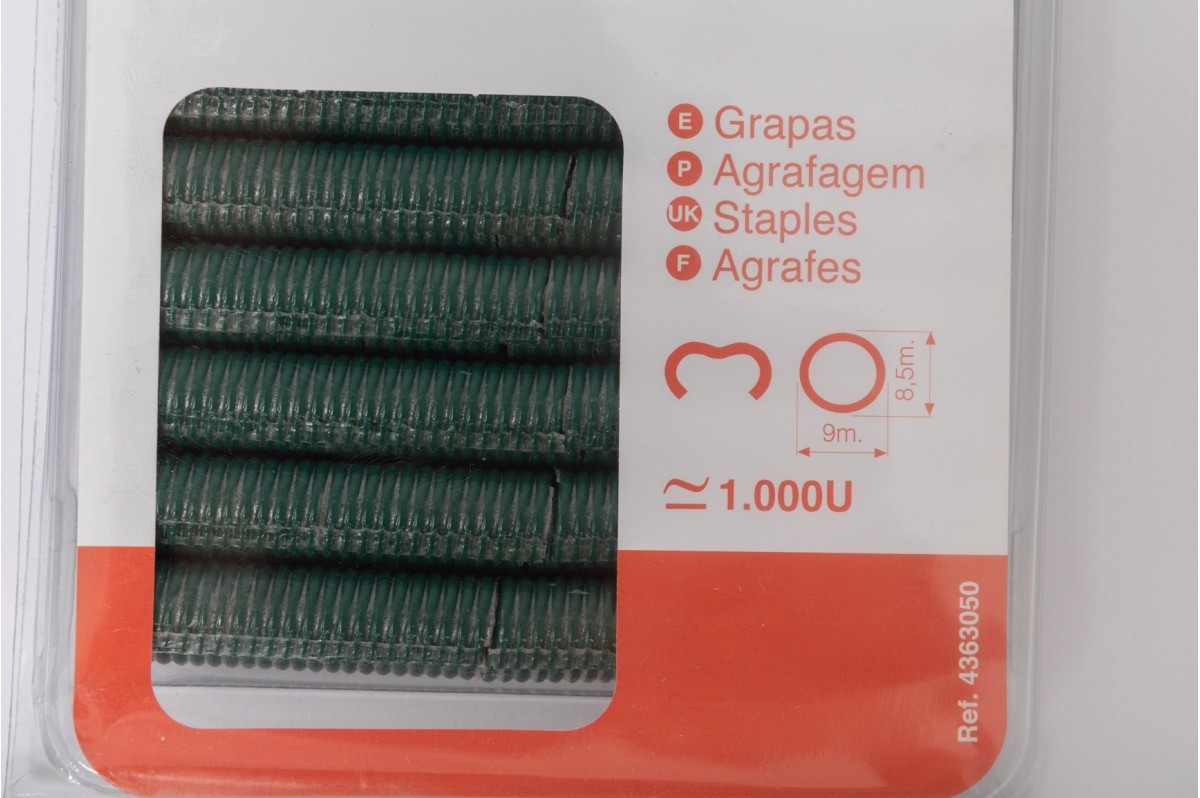 Agrafes diamètre 20 mm pour clôture souple grillagée