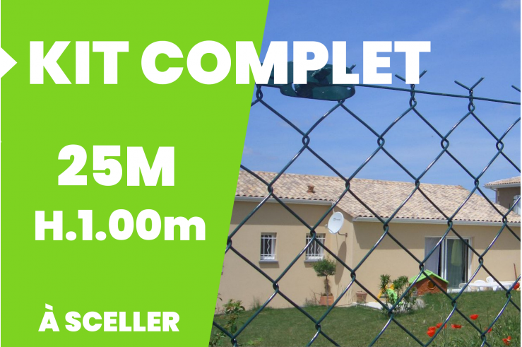 Kit complet grillage souple simple torsion Kit complet grillage souple simple torsion