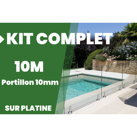 Où trouver de la clôture piscine en verre en kit