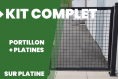 Achat en ligne d'un kit de portillon grillagé sur platine