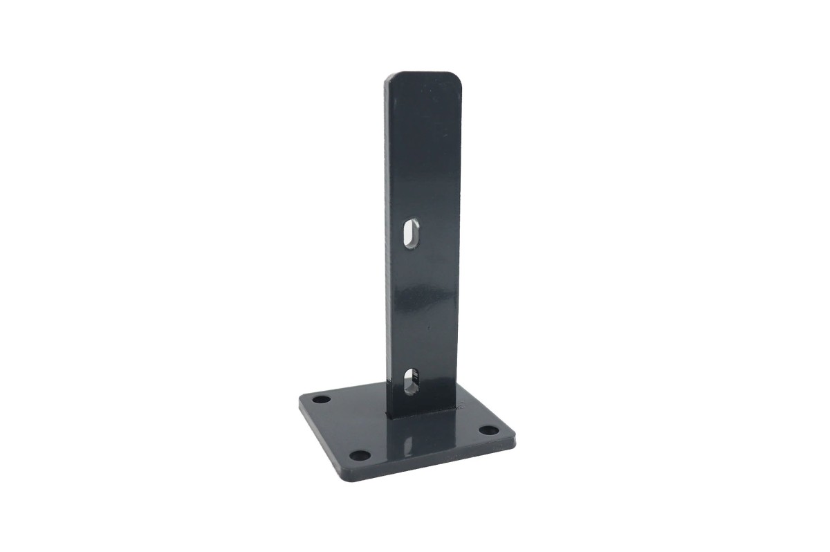 Platine en acier pour fixation de poteau outlet