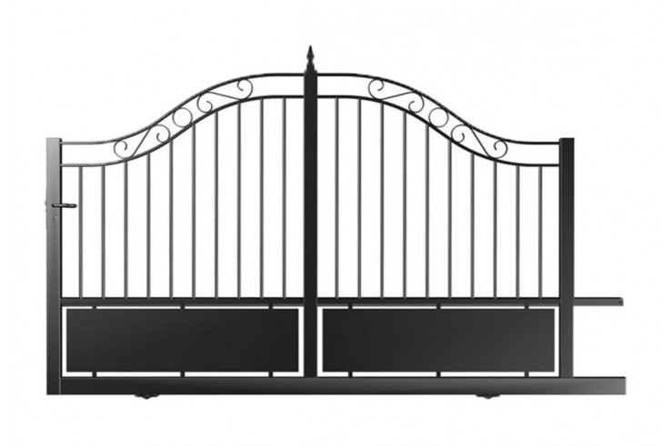 Portail coulissant en acier... Portail coulissant en acier...
