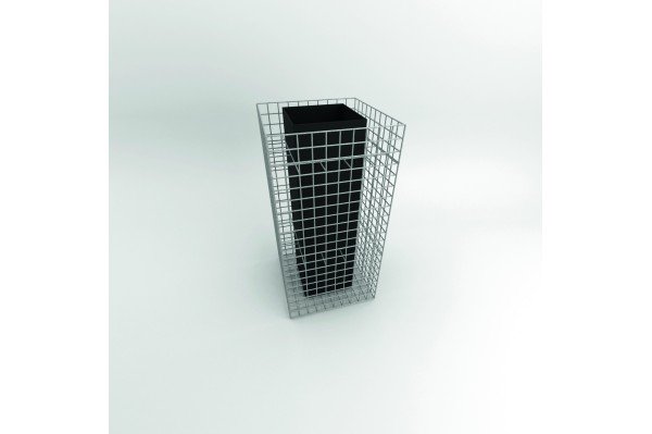 Jardinière en gabion design